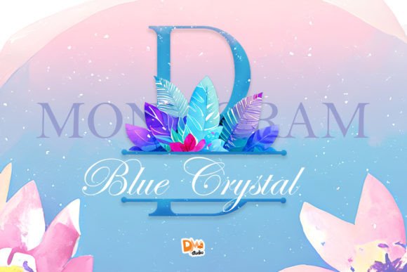 Blue Crystal Monogram: A Display Font for Prestigious Branding