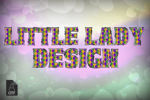 Celebrate with Mardi Gras Plaid: A Festive Font for Bold Designs