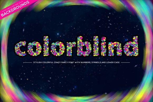 Colorblind: A Trendy Color Font to Brighten Designs