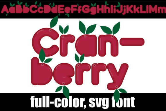 Cranberry: The Color Font for Cozy Autumn Designs