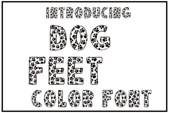 Dog Feet: A Creative Font for Every Dog Lover