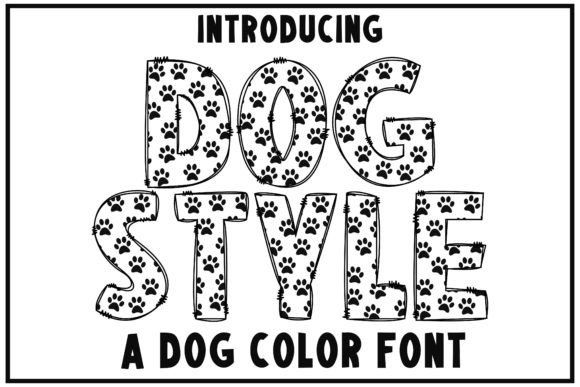 Dog Style: A Sweet Color Font for Dog Lovers