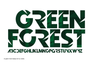 Green Forest: A Color Font for Bold, Eye-Catching Design