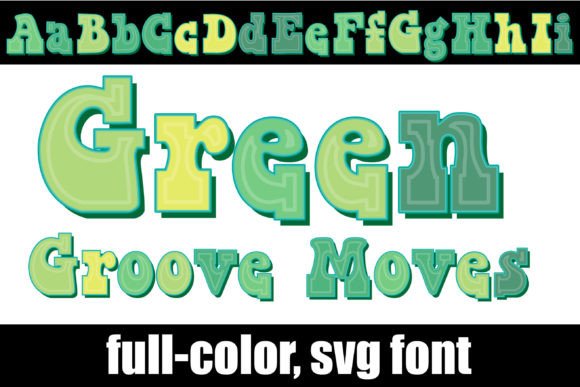 Green Groove: The Modern Font for Festive Projects