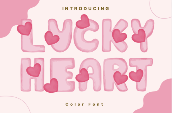 Lucky Heart: A Sweet and Whimsical Color Font for Creative Projects