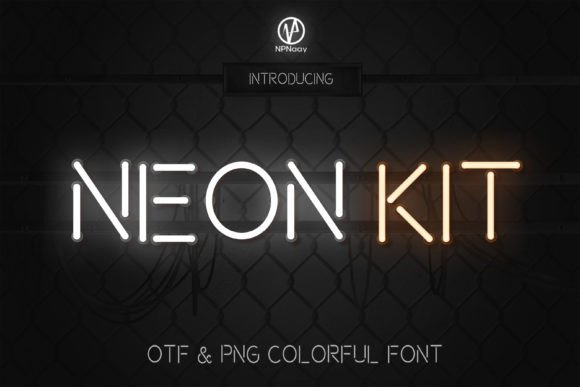 Neon Kit: A Nostalgic Display Font for Modern Designers