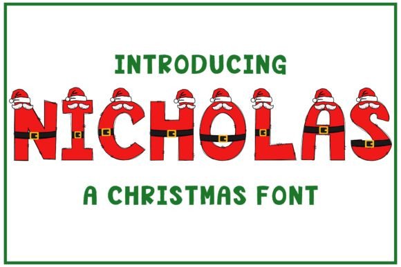Nicholas: A Playful Color Font for Festive Designs
