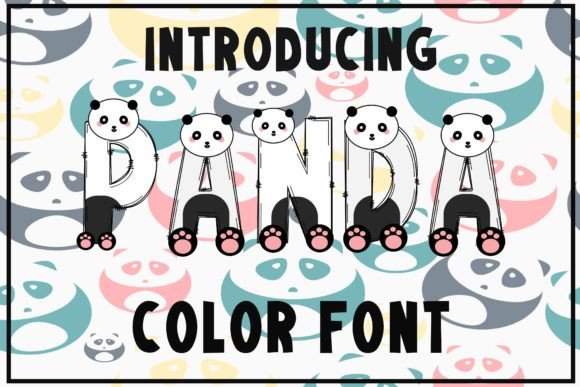 Panda: A Cute and Fun Color Font for Modern Design