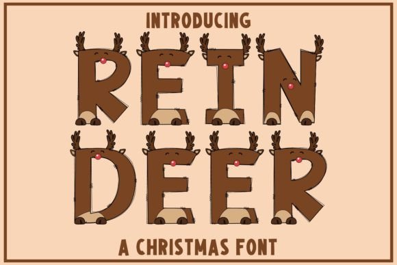 Reindeer: The Color Font for Festive Holiday Designs